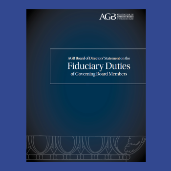 AGB Board Statement on the Fiduciary Duties of Governing Board Members