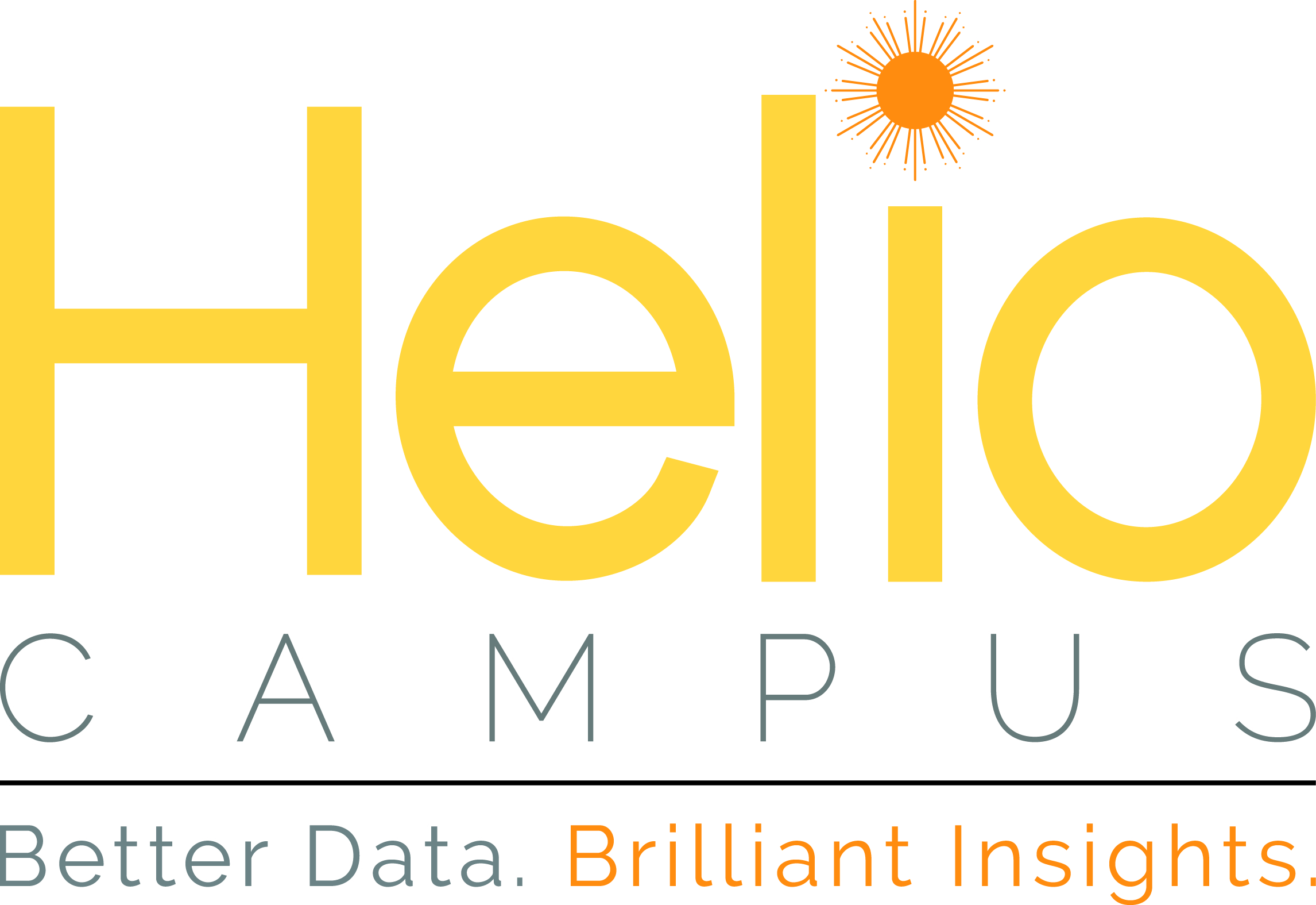 "Helio Campus. Better data. Brilliant insights." logo