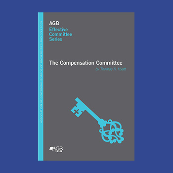Book cover of "The Compensation Committee" by Thomas K. Hyatt, part of the AGB Effective Committee Series